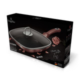 Berlinger Haus 28cm Square Rose with Lid Grill Frying Pan