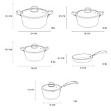 Blauman 13Pc Stainless Steel Cookware Set With Chip Basket