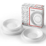 Bormioli Rocco 12 Pcs White Opal Glass Dinner Set