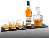 Bormioli Rocco 7 Piece Whiskey Tumblers Glass Set