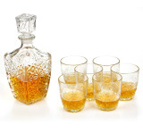 Bormioli Rocco 7 Piece Whiskey Tumblers Glass Set