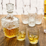 Bormioli Rocco 7 Piece Whiskey Tumblers Glass Set