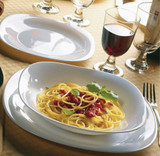 Bormioli Rocco 19pc Opal Glass Tableware Dinner Set