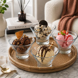 375ml Footed Sundae Dessert Bowls Ice Cream Glasses