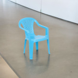 Blue Plastic Children's Chair