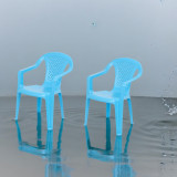 Blue Plastic Children's Chair