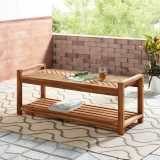 Acacia Wood Outdoor Coffee Table