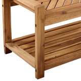 Acacia Wood Outdoor Coffee Table