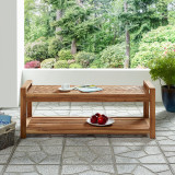 Acacia Wood Outdoor Coffee Table