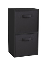2-Tier Cube Shelving Unit with Inserts