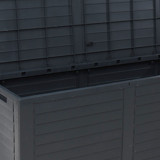 240L Black Large Plastic Outdoor Garden Storage Box