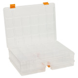 3 Pcs Screws Nails Compartment Tool Set Slot Storage Box