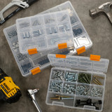 3 Piece Plastic Compartment Storage Organiser Case