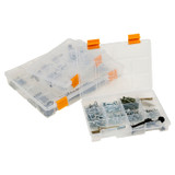 3 Piece Plastic Compartment Storage Organiser Case