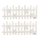 2pc Set 30 LED Wooden Christmas Snow Fence