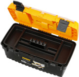 16 Inch Plastic Storage Toolbox Chest With Lockable Lid