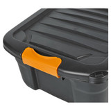 30L Heavy Duty Black Plastic Storage Box
