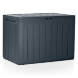 190L Outdoor Polypropene Storage Box Garden with Lid Vertical Stripes