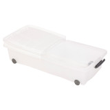 45L Set of 5 Plastic Storage Boxes with Wheeled Lid