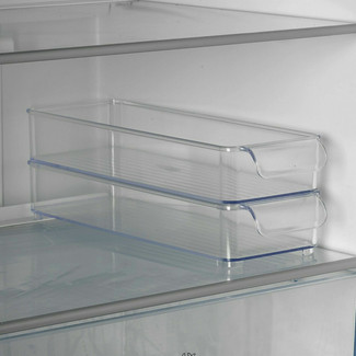 2Pcs Small Kitchen Fridge Storage Trays