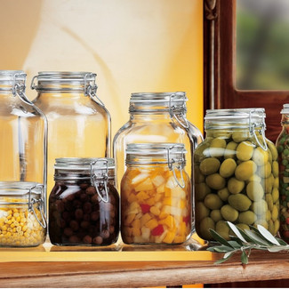 Bormioli Rocco Round Storage Jar Clear Lid 5L