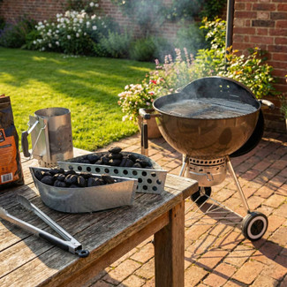 2PCS Steel BBQ Charcoal Briquette Holders