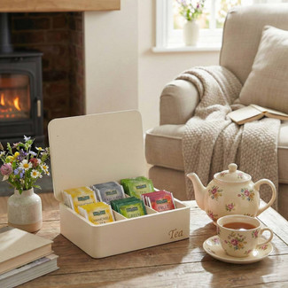 Cream 6 Compartment
