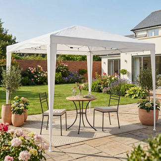 3x3m White Gazebo Garden Marquee