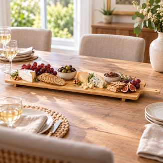 Bamboo Serving Tray 88cm Handle