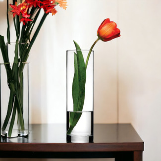 Straight Pasabahce Flower Wedding Vase