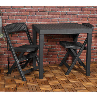 Folding Outdoor Chairs Bistro Set