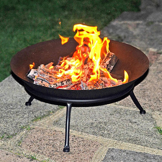 Cast Iron Fire Bowl on Stand