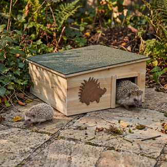 Wooden Hedgehog House
