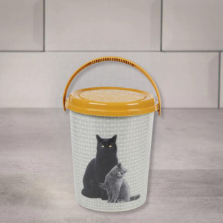 11L Pet Food Container - Cat Design