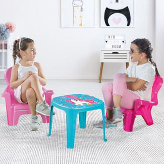 Dolu Unicorn Outdoor Table And 2 Chairs