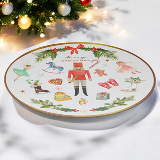 6 Pcs Christmas Charger Plates 33cm