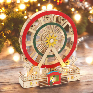 Christmas Light Up Spinning Ferris Wheel 30cm Christmas Light Up Spinning Ferris Wheel 30cm