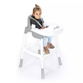 White Highchair Booster Seat for Baby & Toddler Feeding