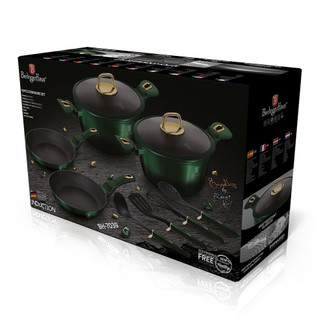 Berlinger Haus 10 Pc Emerald Aluminium Cookware Set
