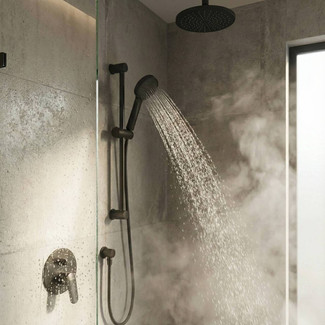 Matt Black Shower Set