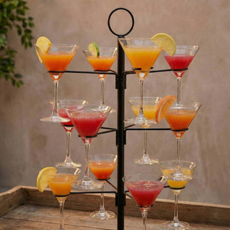 12 Glass Champagne Cocktail Tree Holder