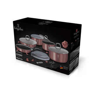 Berlinger Haus 12Pc Rose Aluminium Cookware Set