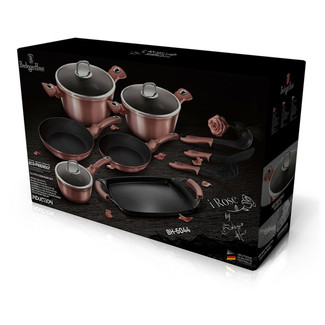 Berlinger Haus 12 Pc Rose Cookware Set With Grill