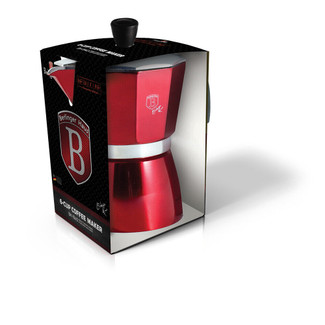 Berlinger Haus 6 Cup Stove Burgundy Coffee Maker Pot