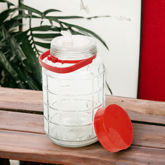 5L Large Glass Preserving Jar With Carry Handle