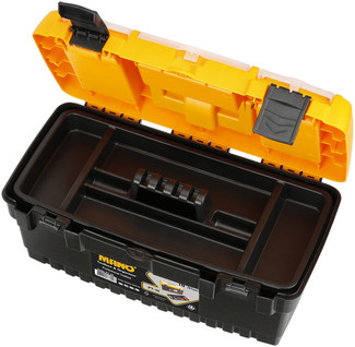 16 Inch Plastic Storage Toolbox Chest With Lockable Lid