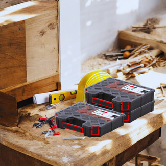 Small DIY Compartment Storage Tool Box - 60x28.4x24.3cm