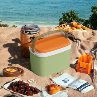 36L Large Insulated Cooler Storage Box With 3 Ice Packs