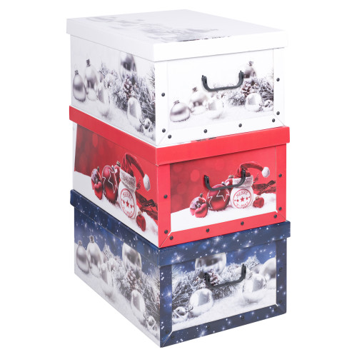 Large 45L Christmas Xmas Storage Box with Lids