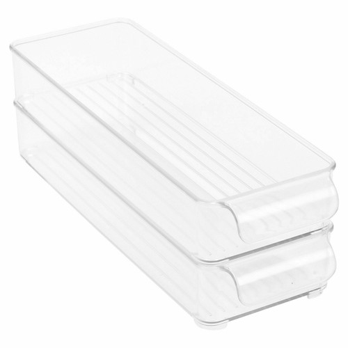 2Pcs Small Kitchen Fridge Storage Trays